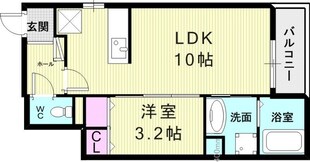 フルール　デ　シャーンの物件間取画像